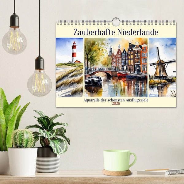 Produktbild: Zauberhafte Niederlande (Wandkalender 2026 DIN A4 quer), CALVENDO Monatskalender
