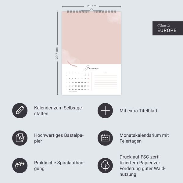 Produktbild: Kreativkalender Gl&uuml;cksmomente A4 2027
