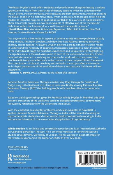 Produktbild: Rational Emotive Behaviour Therapy in India