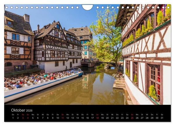 Produktbild: Stra&szlig;burg Impressionen (Wandkalender 2026 DIN A4 quer), CALVENDO Monatskalender