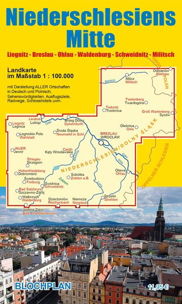 Produktbild: Landkarte Niederschlesiens Mitte