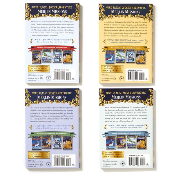 Produktbild: Magic Tree House Merlin Missions Books 1-4 Boxed Set
