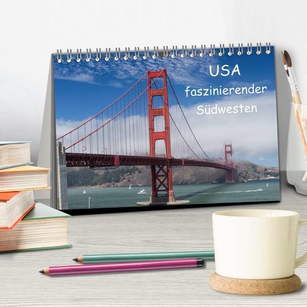 Produktbild: USA - faszinierender S&uuml;dwesten / CH-Version (Tischkalender 2026 DIN A5 quer), CALVENDO Monatskalender