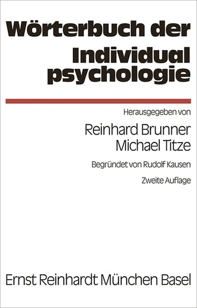 Produktbild: W&ouml;rterbuch der Individualpsychologie