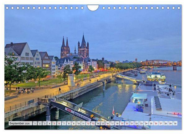 Produktbild: K&ouml;ln Perspektiven einer Stadt (Wandkalender 2026 DIN A4 quer), CALVENDO Monatskalender