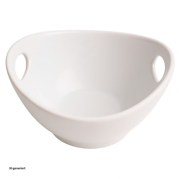 Produktbild: neuetischkultur Servierschale oval Porzellan wei&szlig; kleine Schale 10 x 9 x 5,5 cm