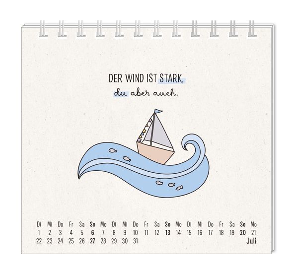 'Mini-Kalender 2025 Man muss mit allem rechnen' - 'Grafik Werkstatt'