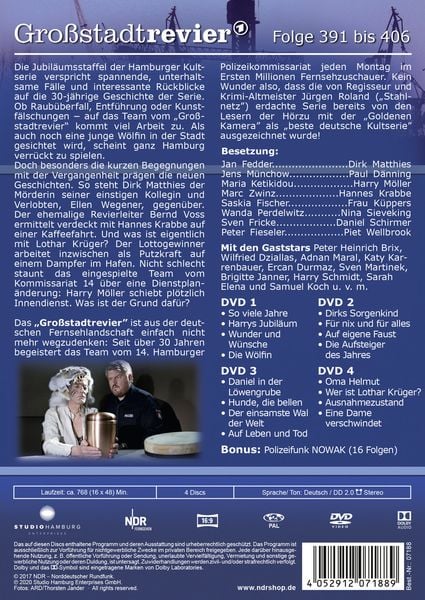 Produktbild: Gro&szlig;stadtrevier 26 - Folge 391 bis 406 (Staffel 30) [4 DVDs]
