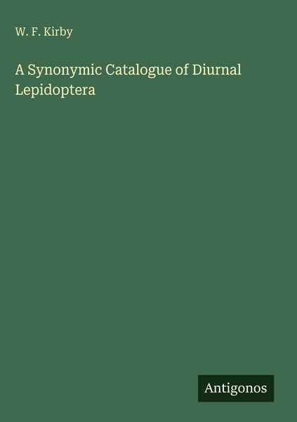 Produktbild: A Synonymic Catalogue of Diurnal Lepidoptera