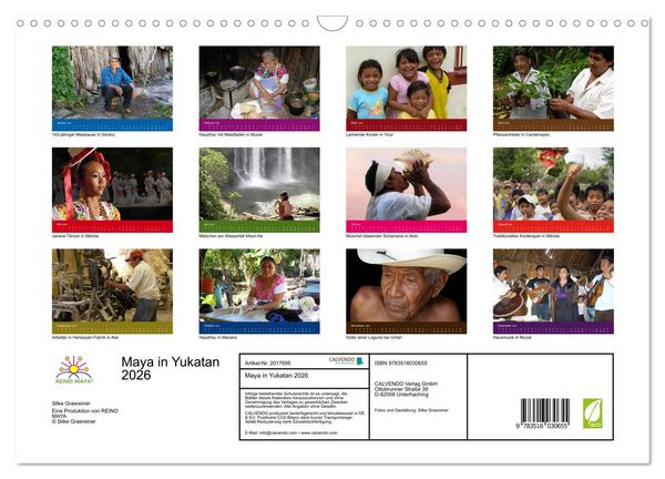 Produktbild: Maya in Yukatan 2026 (Wandkalender 2026 DIN A3 quer), CALVENDO Monatskalender