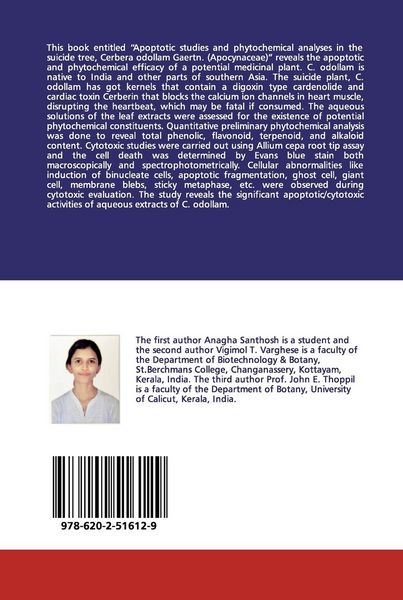 Produktbild: Apoptotic studies and phytochemical analyses in the suicide tree