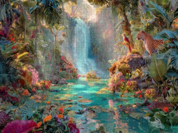 Produktbild: CALVENDO Puzzle Dschungel-Zauber | 1000 Teile Lege-Gr&ouml;&szlig;e 64x48cm Foto-Puzzle f&uuml;r gl&uuml;ckliche Stunden