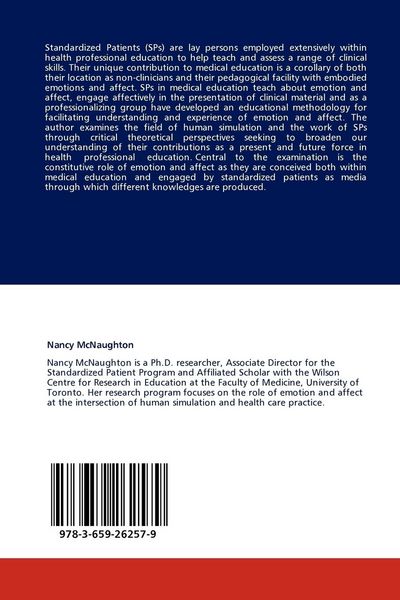 Produktbild: The Role of Emotion and Affect in the Work of Standardized Patients