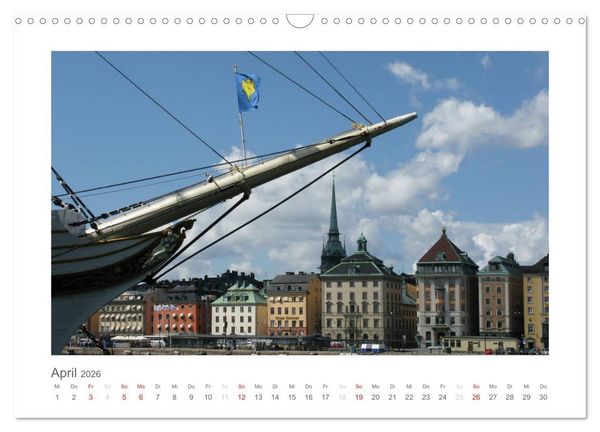 Produktbild: Stockholm - Licht des Nordens (Wandkalender 2026 DIN A3 quer), CALVENDO Monatskalender