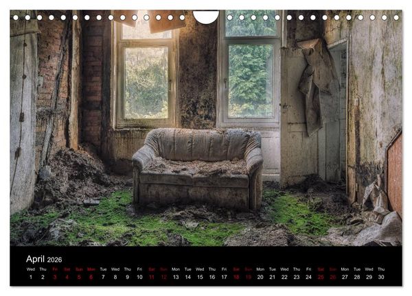 Produktbild: Abandoned Places in Germany (Wall Calendar 2026 DIN A4 landscape), CALVENDO 12 Month Wall Calendar
