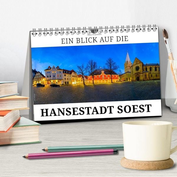 Produktbild: Ein Blick auf die Hansestadt Soest (Tischkalender 2027 DIN A5 quer), CALVENDO Monatskalender