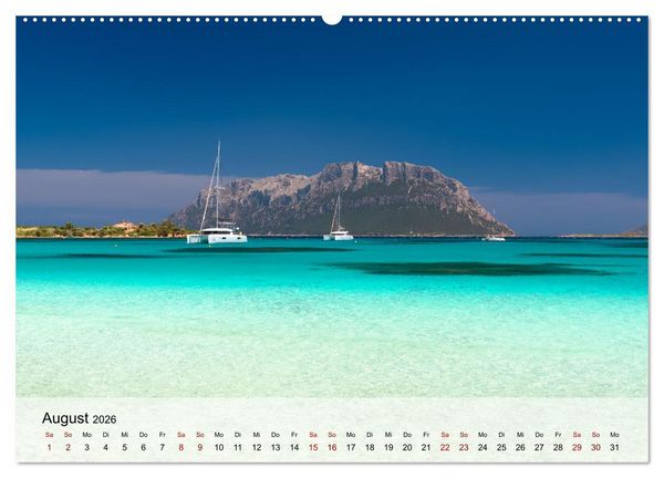 Produktbild: Wunderbares Sardinien (Wandkalender 2026 DIN A2 quer), CALVENDO Monatskalender