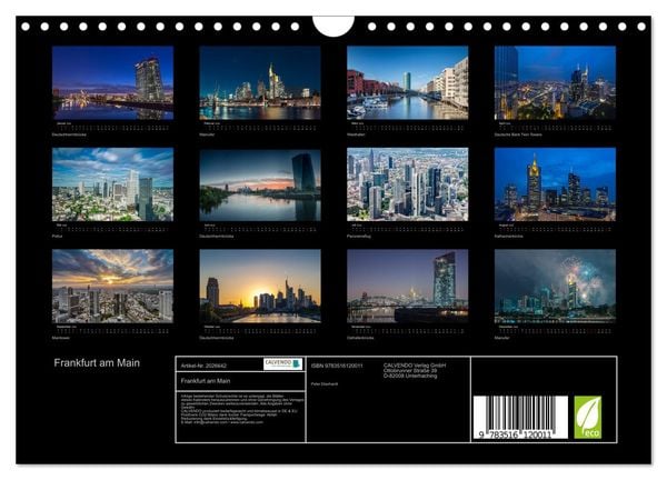Produktbild: Frankfurt am Main (Wandkalender 2026 DIN A4 quer), CALVENDO Monatskalender