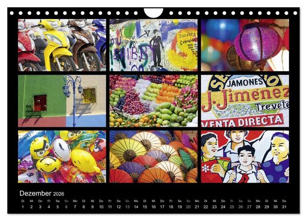 Produktbild: Colours (Wandkalender 2026 DIN A4 quer), CALVENDO Monatskalender