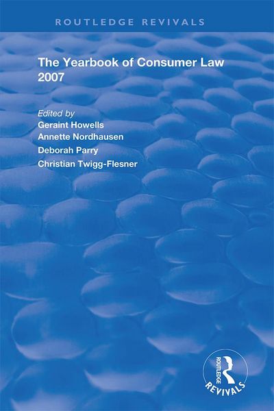Produktbild: The Yearbook of Consumer Law 2007