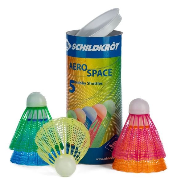 Schildkröt 970910 - Badminton Ball Aero Space, 5er-Set, für Freizeit+Training