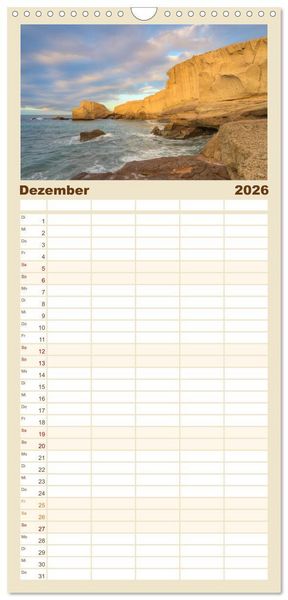 Produktbild: Familienplaner 2026 - Faszination Teneriffa mit 5 Spalten (Wandkalender, 21 x 45 cm) CALVENDO