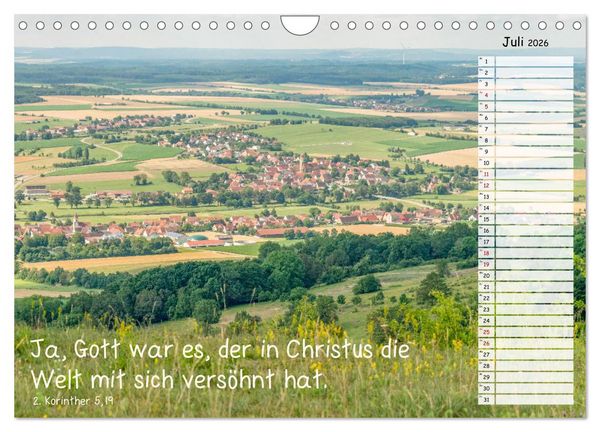 Produktbild: Heimat Hesselberg (Wandkalender 2026 DIN A4 quer), CALVENDO Monatskalender