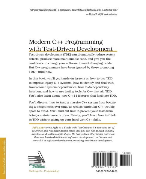 Produktbild: Modern C++ Programming with Test-Driven Development