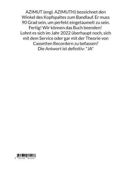 Produktbild: Azimut - Tonkopf-Einstellung und Theorie einfach erkl&auml;rt