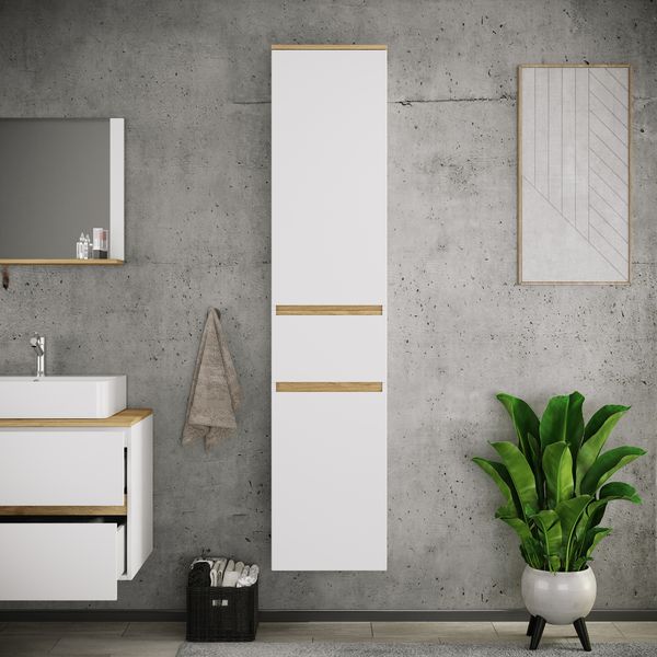 Produktbild: Badm&ouml;bel Hochschrank 165x57x33 Dreht&uuml;ren Cosila