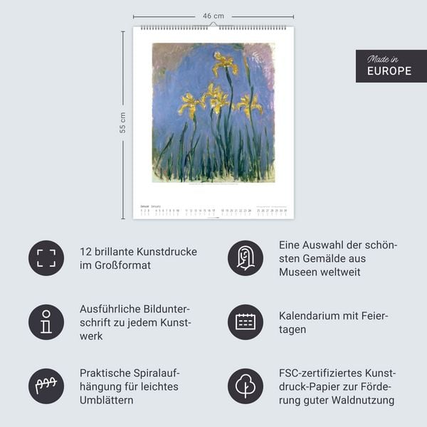 Produktbild: Claude Monet Im Garten Kalender 2027 - Im Garten