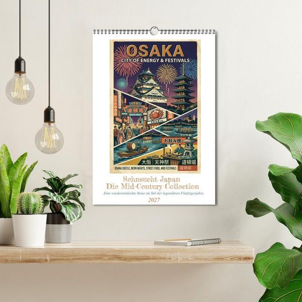 Produktbild: Sehnsucht Japan &ndash; Die Mid-Century Collection (Wandkalender 2027 DIN A3 hoch), CALVENDO Monatskalender