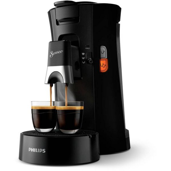 Produktbild: Philips CSA230/69 CSA230/69 Kaffeepadmaschine Schwarz mit Hei&szlig;wasserauslass, One Touch