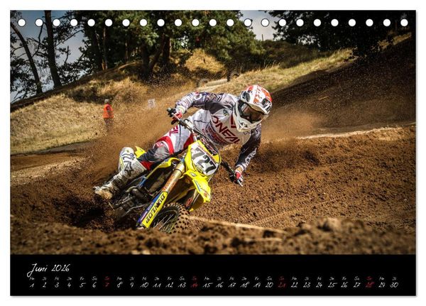 Produktbild: Motocross Racing 2026 (Tischkalender 2026 DIN A5 quer), CALVENDO Monatskalender