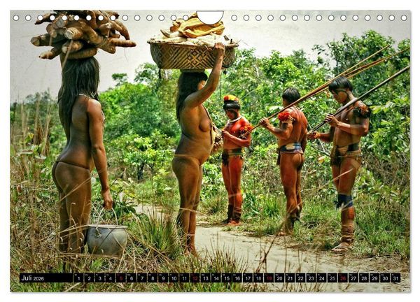 Produktbild: XINGU - Fluss der Menschenwesen (Wandkalender 2026 DIN A4 quer), CALVENDO Monatskalender