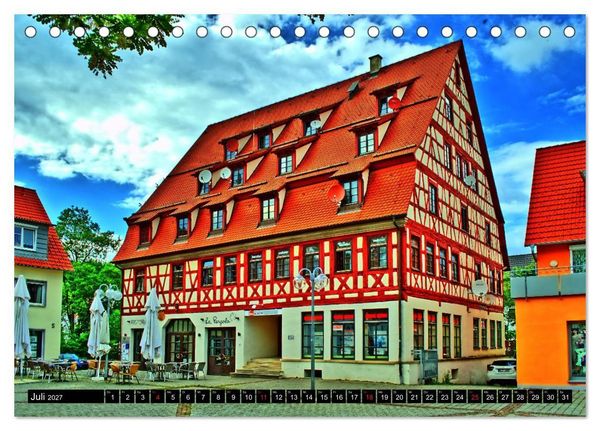 Produktbild: Balingen - ein visueller Streifzug durch die Stadt (Tischkalender 2027 DIN A5 quer), CALVENDO Monatskalender