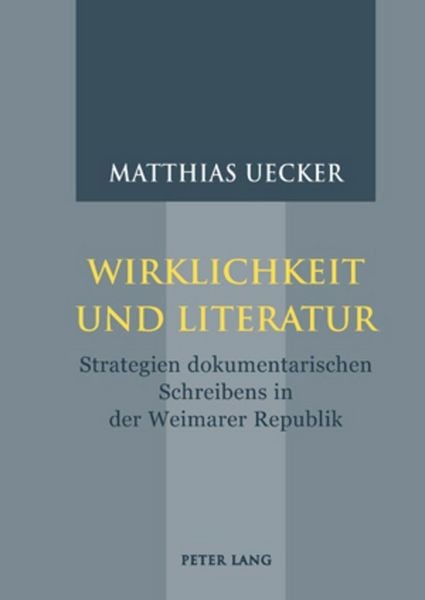Produktbild: Wirklichkeit und Literatur