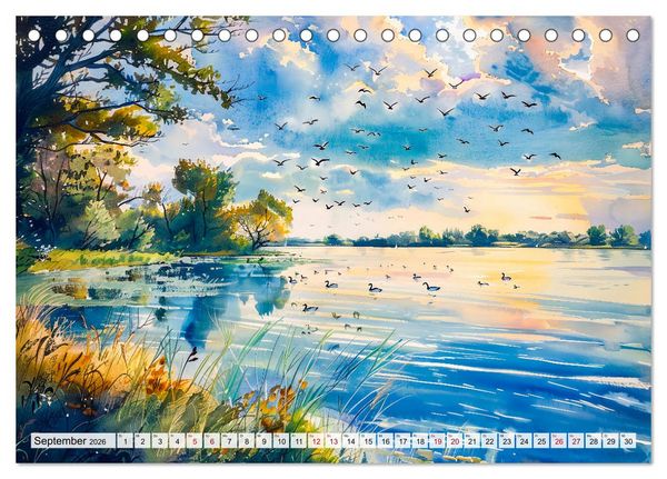 Produktbild: Havelland Flair - Immer in Flussn&auml;he (Tischkalender 2026 DIN A5 quer), CALVENDO Monatskalender