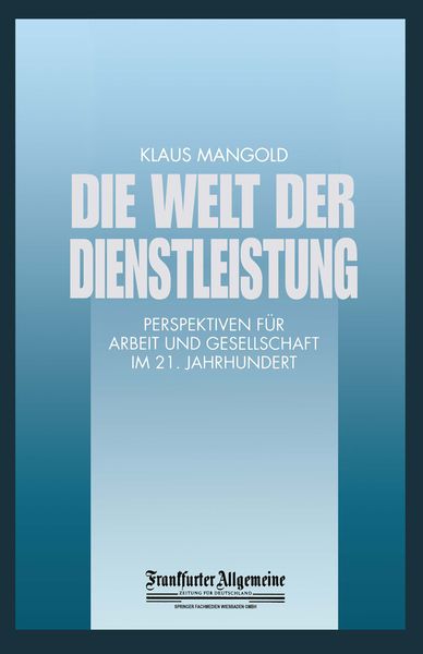 Produktbild: Die Welt der Dienstleistung