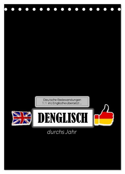 Produktbild: DENGLISCH durchs Jahr (Tischkalender 2026 DIN A5 hoch), CALVENDO Monatskalender