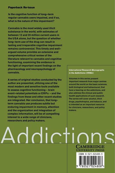 Produktbild: Cannabis and Cognitive Functioning