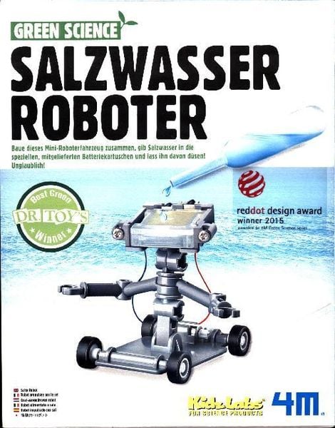 4M HCM68554 - Green Science, Salzwasser Roboter,Bausatz, Forschen, Experimentieren