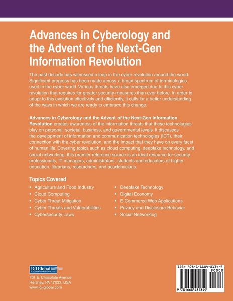 Produktbild: Advances in Cyberology and the Advent of the Next-Gen Information Revolution