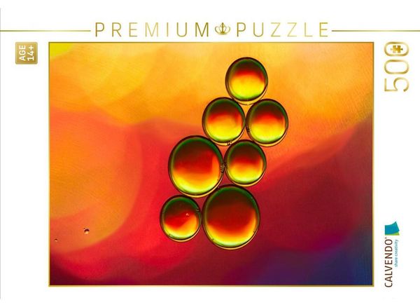 CALVENDO Puzzle Farbrausch mit Öl und Wasser 01 | 500 Teile Lege-Größe 48 × 36 cm Foto-Puzzle für Erwachsene