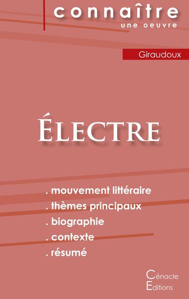 Produktbild: Fiche de lecture &Eacute;lectre de Jean Giraudoux (Analyse litt&eacute;raire de r&eacute;f&eacute;rence et r&eacute;sum&eacute; complet)