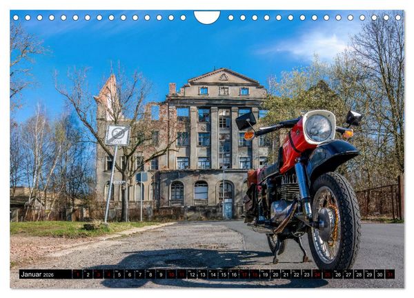 Produktbild: Meine MZ ES 250/2 unterwegs in Chemnitz (Wandkalender 2026 DIN A4 quer), CALVENDO Monatskalender