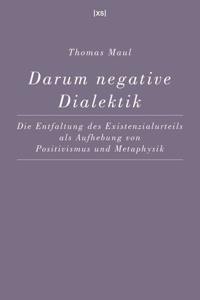 Produktbild: Darum negative Dialektik