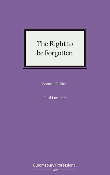 Produktbild: The Right to be Forgotten