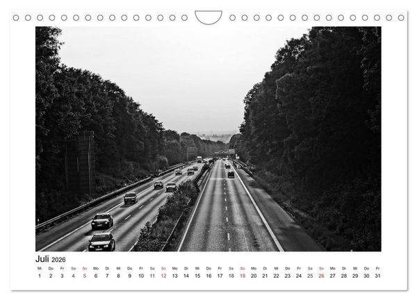 Produktbild: Bochum Black and White (Wandkalender 2026 DIN A4 quer), CALVENDO Monatskalender