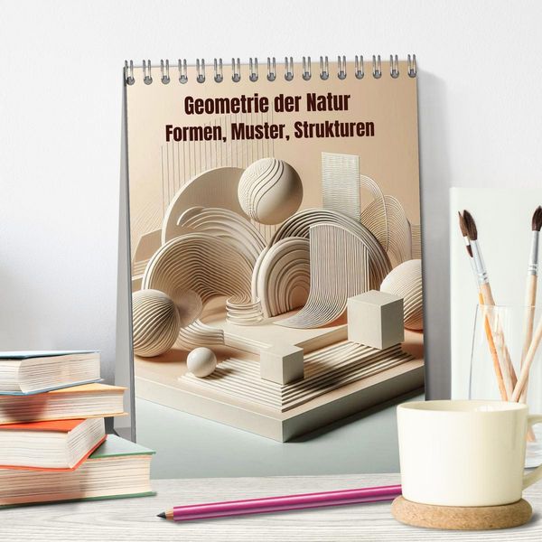 Produktbild: Geometrie der Natur &ndash; Formen, Muster, Strukturen (Tischkalender 2027 DIN A5 hoch), CALVENDO Monatskalender